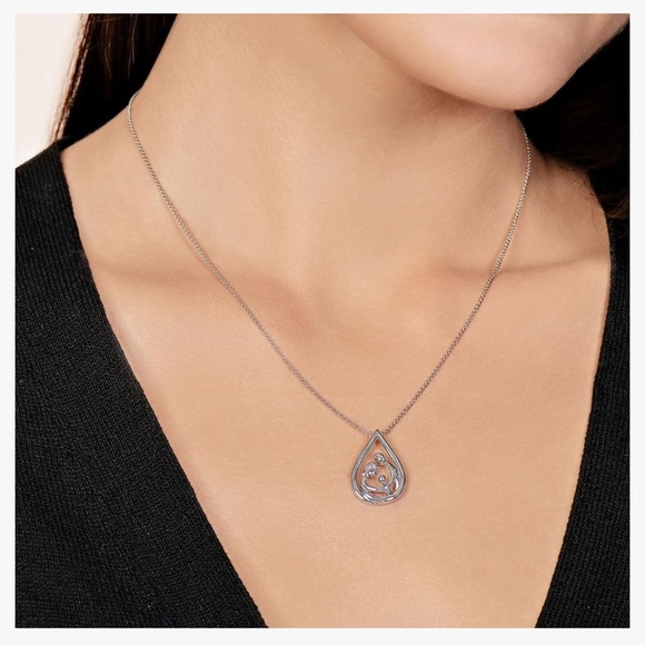 Jewelili Parent and Child Family Necklace Pendant with 18" Cable Chain - Picture 2 of 7